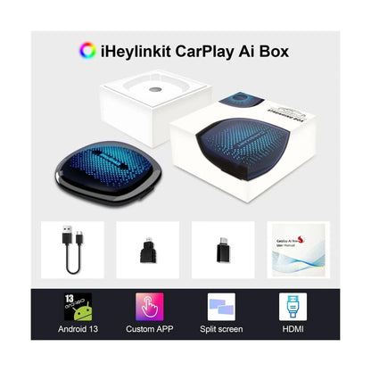 TOPTAKTILAdaptateur CarPlay Sans Fil AI – Android 13 | GPS | RAM 8G| Stockage 128G