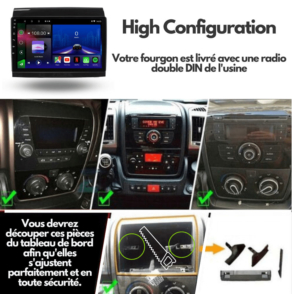 TOPTAKTIL Adaptateur CarPlay Sans Fil | AI Box Android 13 Voiture | Integration CarPlay Android Auto