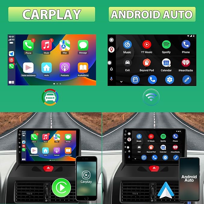 TOPTAKTILCitroen Jumpy | Peugeot Expert | Fiat Scudo | Toyota Proace | 2007 - 2016 | Android 15 Autoradio | Apple CarPlay | Android Auto