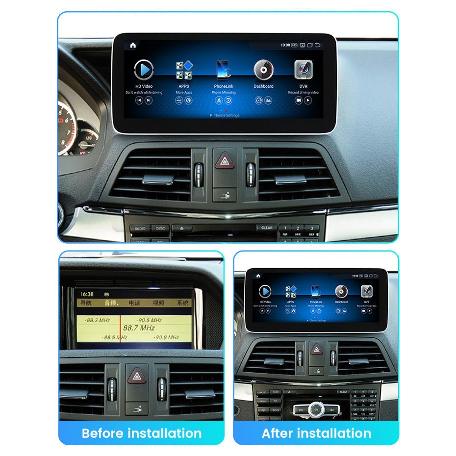 TOPTAKTILMercedes E Class 2009 - 2017 W207 C207 A207 Android 15 Autoradio CarPlay & Android Auto Head Unit NTG 4.0 4.5 5.0