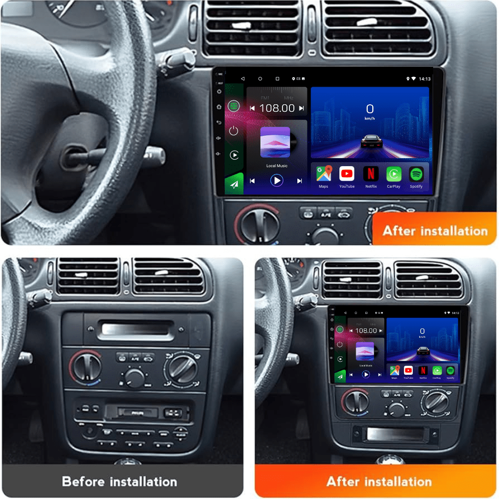 TOPTAKTILPeugeot 406 | 1999 - 2004 | Android 15 Autoradio | Apple CarPlay | Android Auto