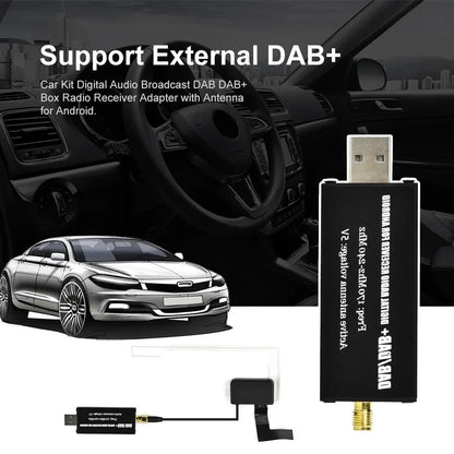 TOPTAKTILAdaptateur d'antenne DAB+ Dongle pour autoradio Android