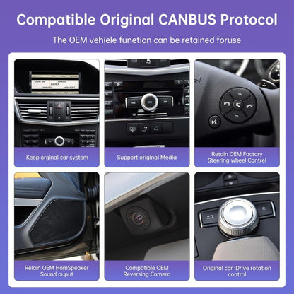 TOPTAKTILÉcran tactile 12.3" Android 13 pour Mercedes Classe E W212 (2009 - 2014) | Wireless CarPlay, Android Auto, GPSÀ domicile