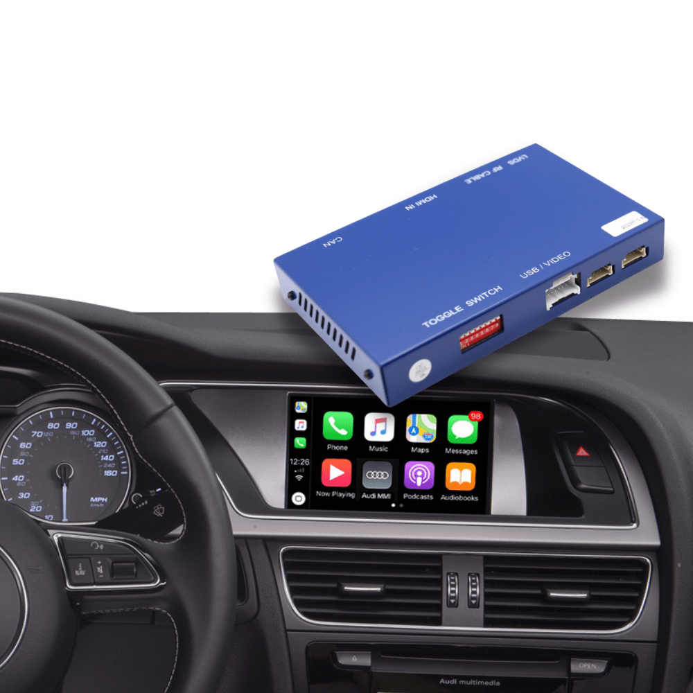 Module retrofit Apple CarPlay et Android Auto TOP TAKTIL pour Audi avec écran d’origine