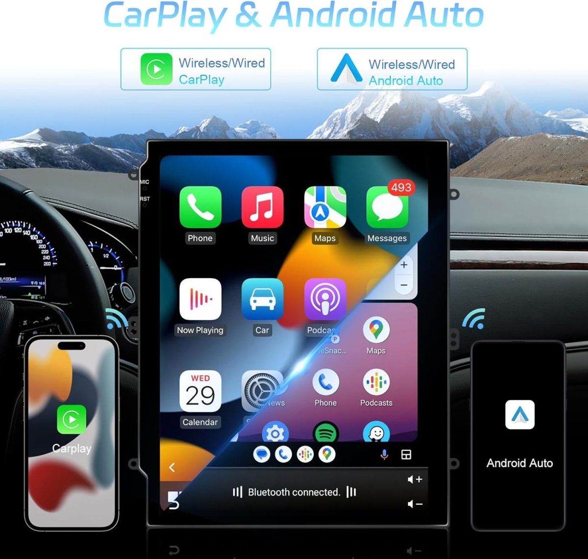 TOPTAKTILJaguar XF 2008 - 2015 : Android 15, QLED 9.7", CarPlay, 8+256Go