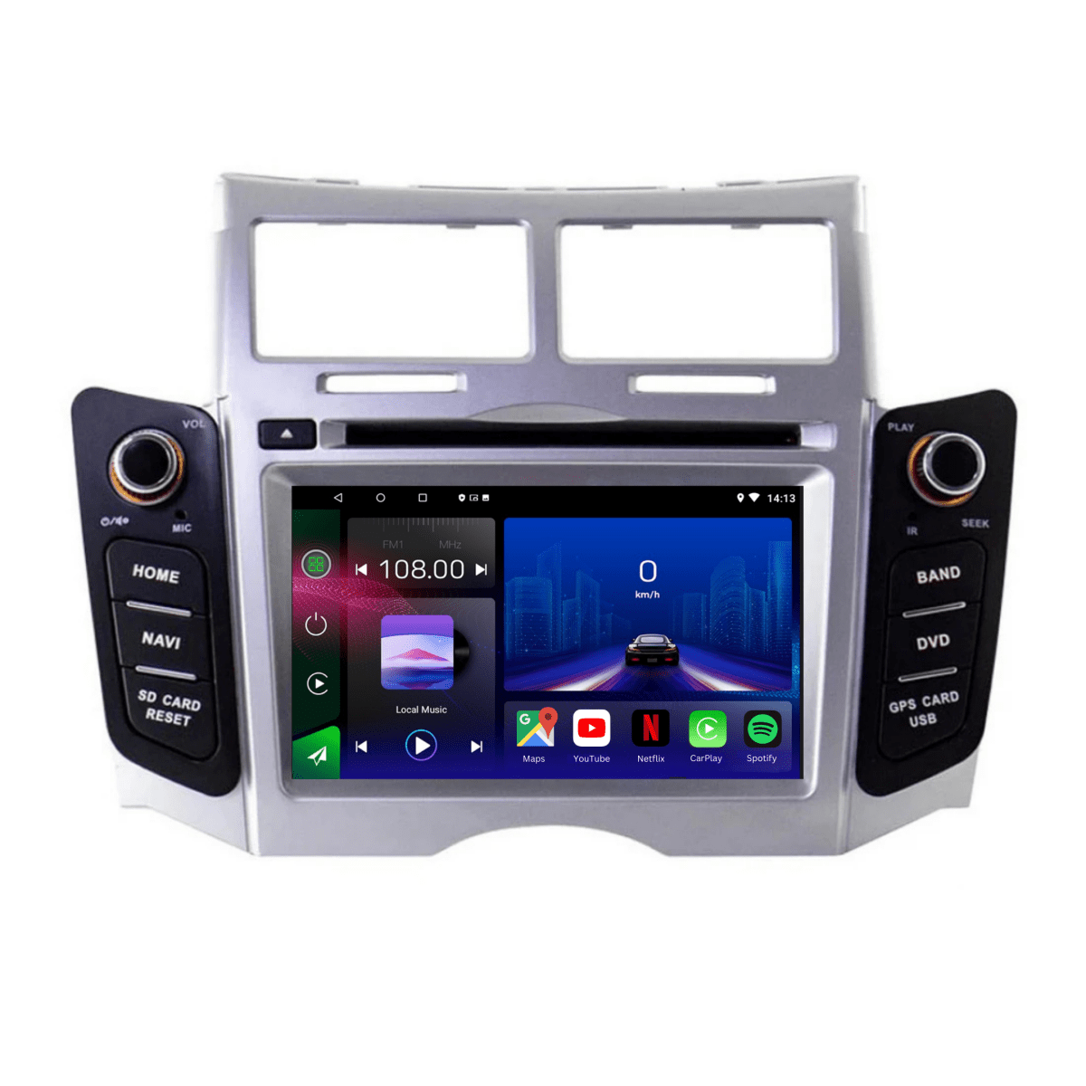 TOPTAKTILToyota Yaris | 2005 - 2012 | Android 15 Autoradio | Apple CarPlay | Android Auto