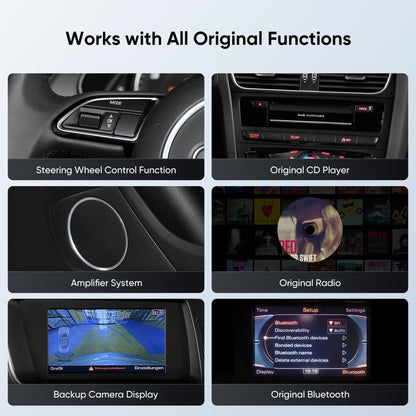 TOPTAKTILAutoradio 12,3" pour Audi A4/A5/S4/S5 B8 (2009 - 2016) avec CarPlay & Android Auto