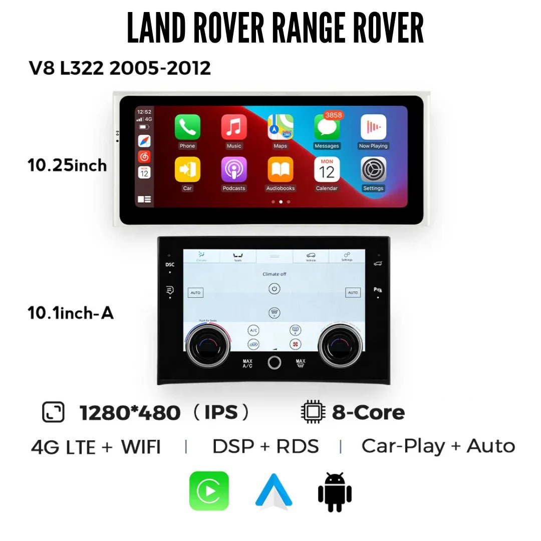 TOPTAKTILRange Rover L322 | 2002 - 2012 | Android 15 Autoradio | Apple CarPlay | Android Auto | Land Rover