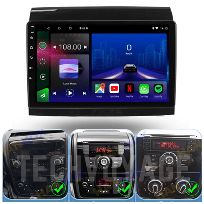 TOPTAKTIL Adaptateur CarPlay Sans Fil | AI Box Android 13 Voiture | Integration CarPlay Android Auto