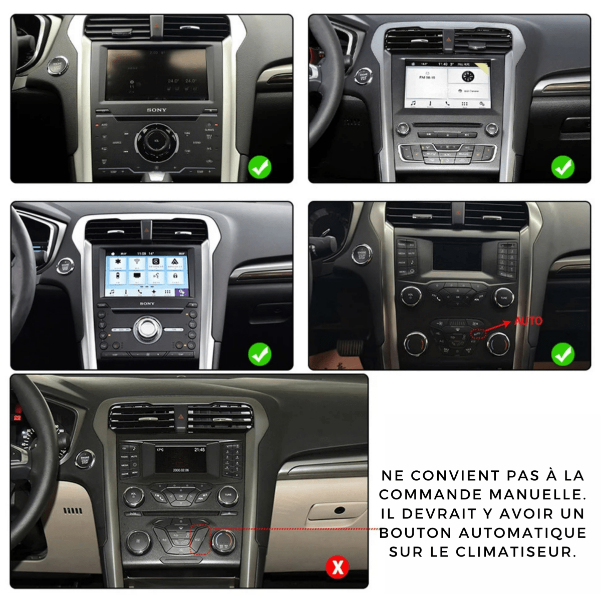 TOPTAKTILFord Fusion Mondeo | MK5 | 2013 - 2018 | Android 15 Autoradio | Apple CarPlay | Android Auto