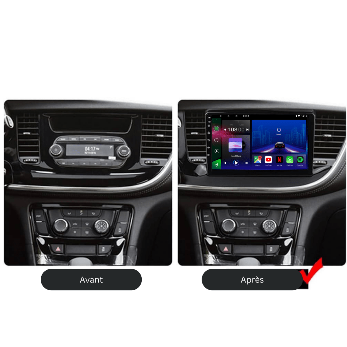 TOPTAKTILOpel Mokka | 2016 - 2019 | Android 15 Autoradio | Apple CarPlay | Android Auto