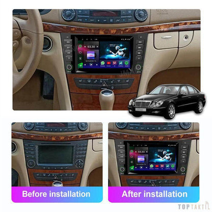 TOPTAKTILMercedes E - Class W211 2002 - 2008 | Autoradio | Android 15 | Écran Tactile | CarPlay | Bluetooth | GPSÀ domicile