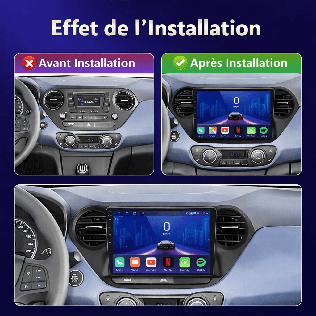 TOPTAKTILHyundai i10 | 2014 - 2017 | Android 15 Autoradio | Apple CarPlay | Android Auto
