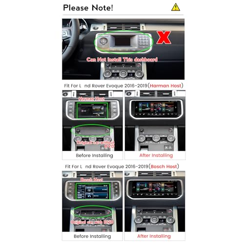 TOPTAKTILLand Rover Evoque 2012 - 2019 (2012 - 2019) 10.25" Android 15 Carplay GPS Navigation ,8g+256g,10.25"