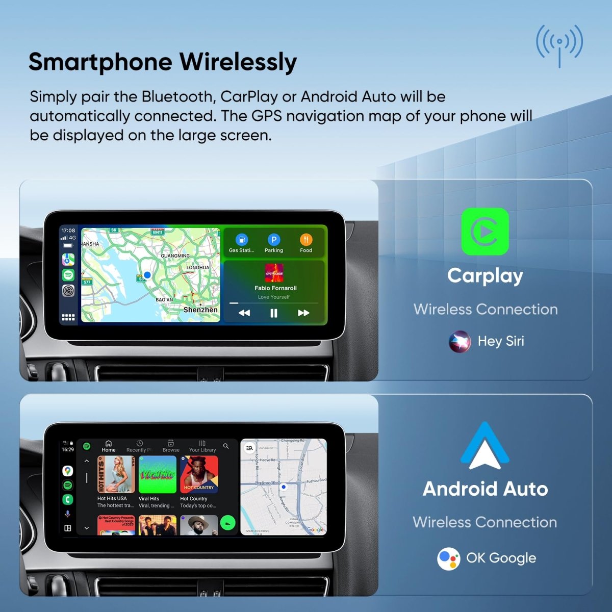 TOPTAKTILAutoradio 12,3" pour Audi A4/A5/S4/S5 B8 (2009 - 2016) avec CarPlay & Android Auto