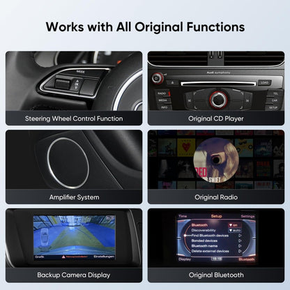 TOPTAKTILAutoradio 12,3" pour Audi A4/A5/S4/S5 B8 (2009 - 2016) avec CarPlay & Android Auto