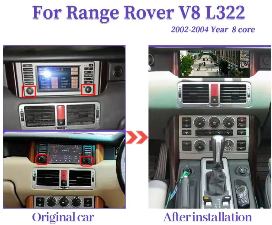 TOPTAKTILRange Rover L322 | 2002 - 2012 | Android 15 Autoradio | Apple CarPlay | Android Auto | Land Rover