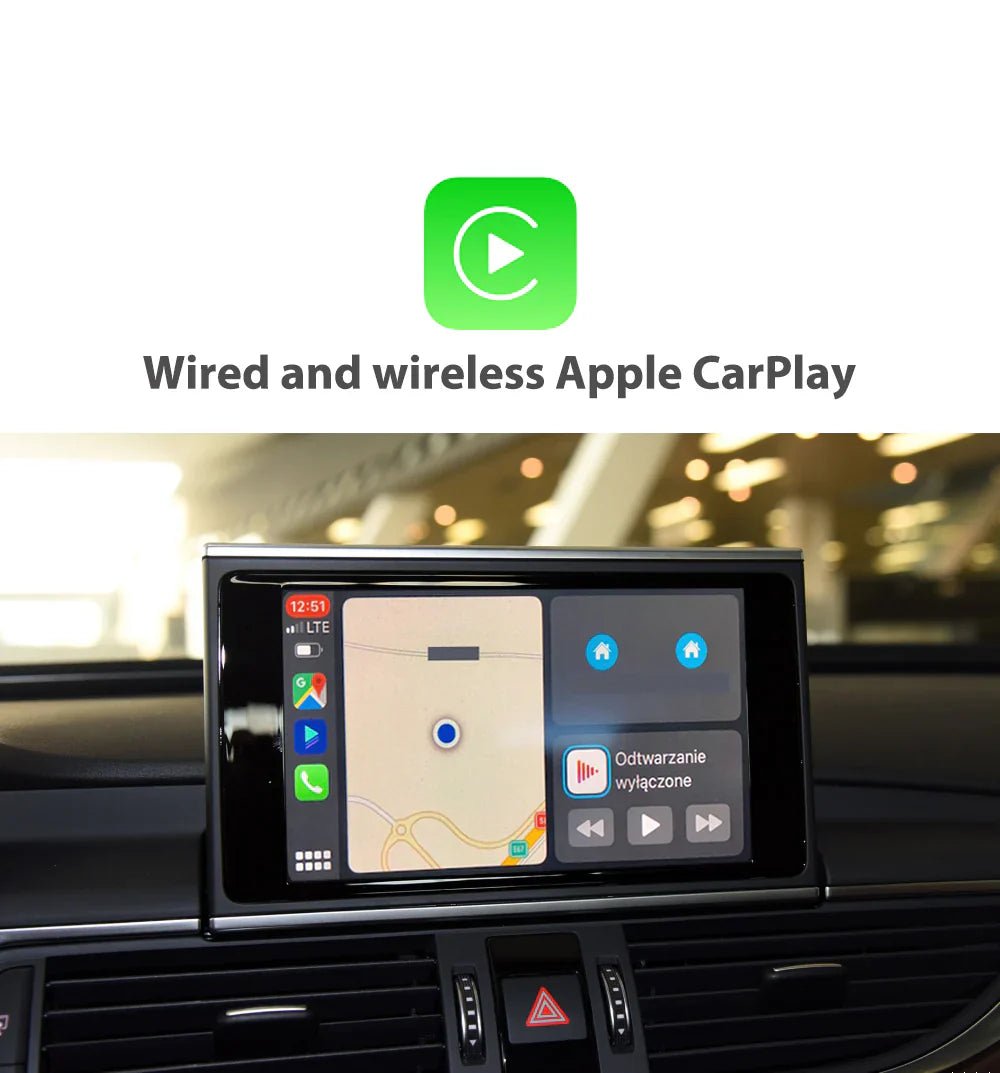 TOPTAKTILApple CarPlay sans fil | Rétrofit pour Audi | Android Auto | Décodeur | IntégrationÀ domicile