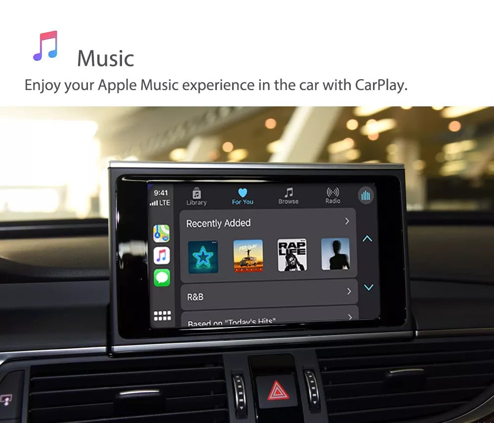 TOPTAKTILApple CarPlay sans fil | Rétrofit pour Audi | Android Auto | Décodeur | IntégrationÀ domicile