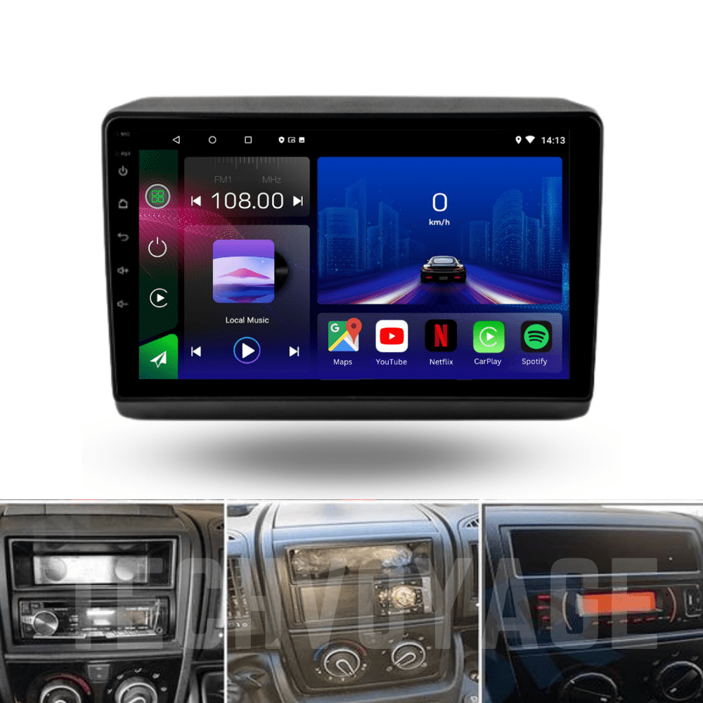 TOPTAKTIL Adaptateur CarPlay Sans Fil | AI Box Android 13 Voiture | Integration CarPlay Android Auto