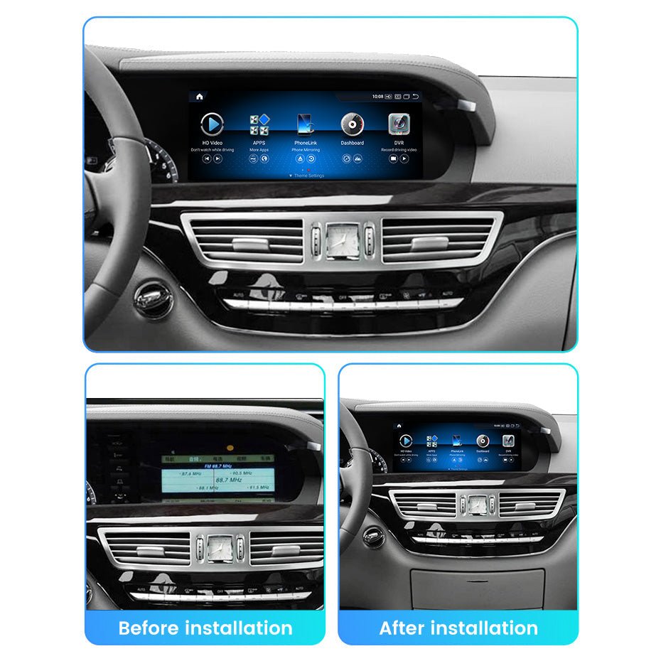 TOPTAKTILMercedes S Class 2005 - 2014 W216 W221 Android 15 Autoradio CarPlay & Android Auto NTG 3.0 3.5