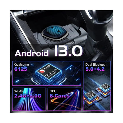 TOPTAKTILAdaptateur CarPlay Sans Fil AI – Android 13 | GPS | RAM 8G| Stockage 128G