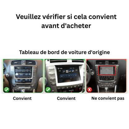 TOPTAKTILLexus IS 250 200 300 350 | 2006 - 2012 | Android 15 Autoradio | Apple CarPlay | Android Auto