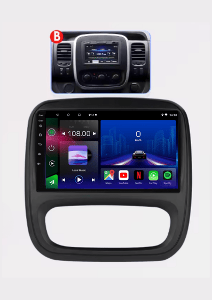 TOPTAKTILOpel Vivaro | Renault Traffic | 2014 - 2021 | Android 15 Autoradio | Apple CarPlay | Android Auto