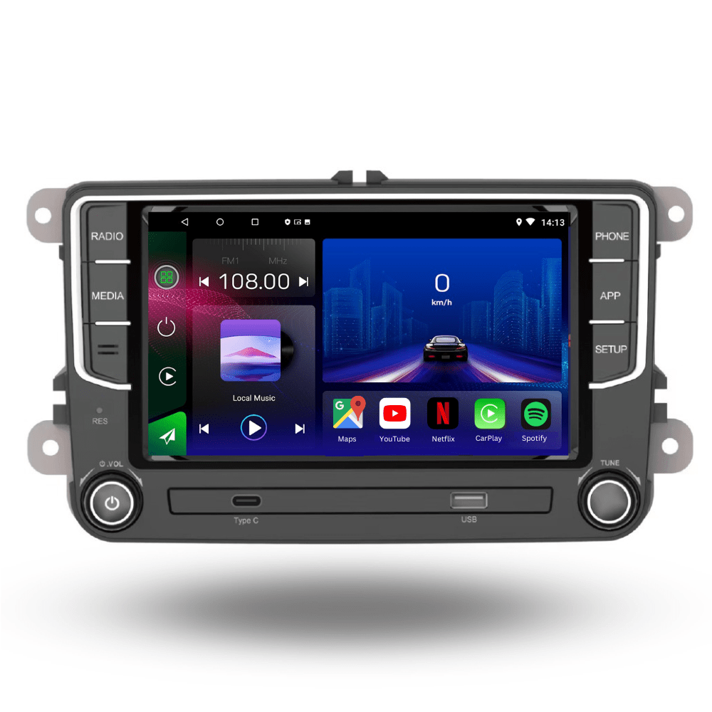 Autoradio Android 15 de 7 pouces pour Volkswagen Seat et Skoda