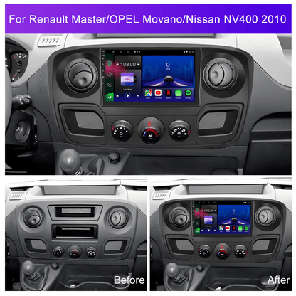 TOPTAKTILRenault Master | Opel Movano | Nissan NV400 2010 - 2019 | Android 15 Autoradio | Apple CarPlay | Android Auto
