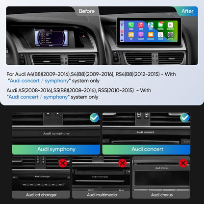TOPTAKTILAutoradio 12,3" pour Audi A4/A5/S4/S5 B8 (2009 - 2016) avec CarPlay & Android Auto