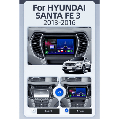 TOPTAKTILHyundai Santa Fe 3 | 2013 - 2016 | Android 15 Autoradio | Apple CarPlay | Android Auto