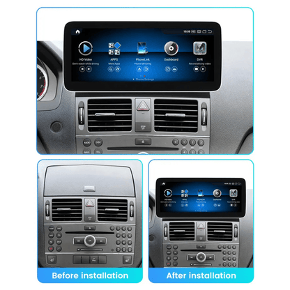 TOPTAKTILMercedes C Class 2007 - 2014 W204 Android 15 Autoradio CarPlay & Android Auto NTG 5.0