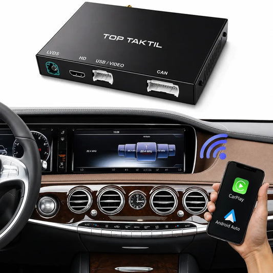 Kit Retrofit CarPlay & Android Auto sans fil pour Mercedes-Benz Classe S W222 (2014–2020, NTG5.0)