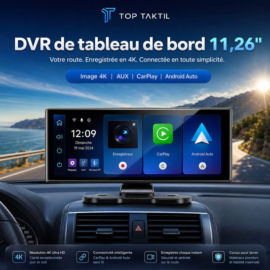 Écran CarPlay; Android Auto sans Installation 11,26 pouces