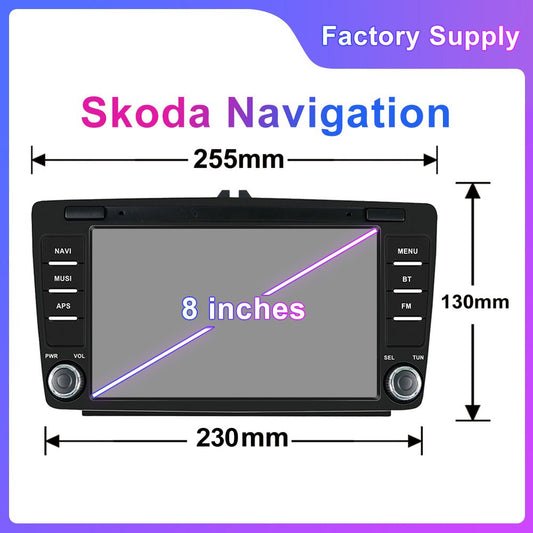 TOPTAKTILAutoradio Android 8" Spécial Skoda 4 Go RAM + 64 Go ROM
