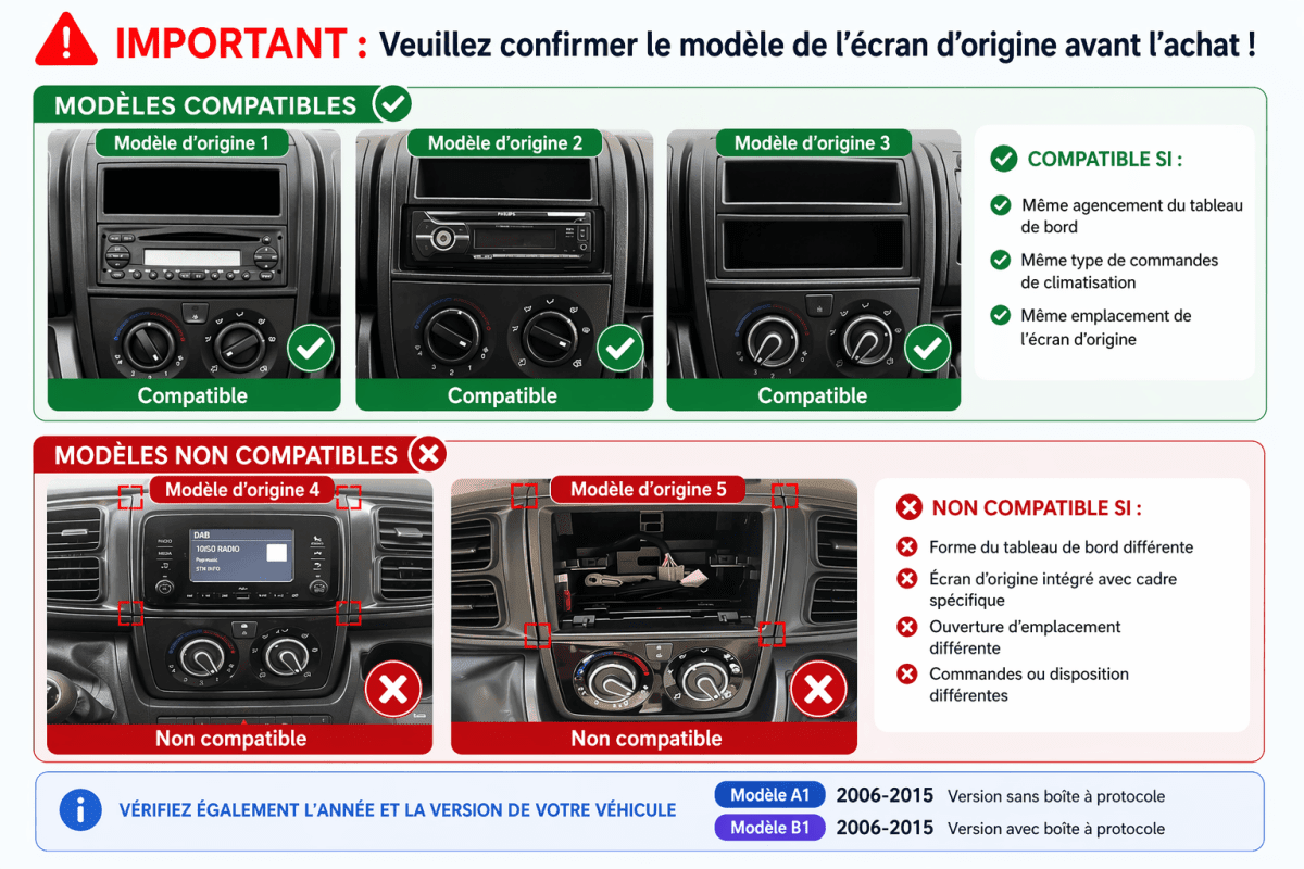TOPTAKTILFiat Ducato | Citroën cavalier | Peugeot Boxer | Autoradio Android 15 | Carplay et Android Auto