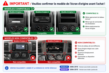 TOPTAKTILFiat Ducato | Citroën cavalier | Peugeot Boxer | Autoradio Android 15 | Carplay et Android Auto