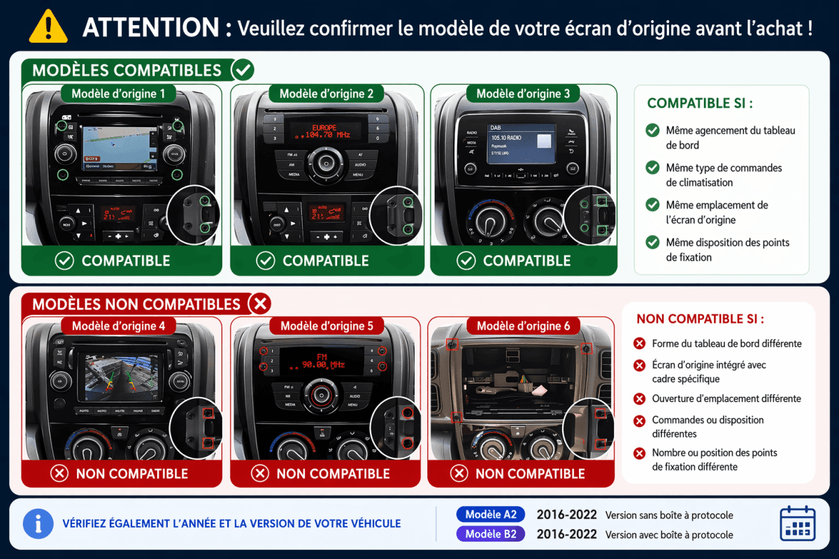 TOPTAKTILFiat Ducato | Citroën cavalier | Peugeot Boxer | Autoradio Android 15 | Carplay et Android Auto