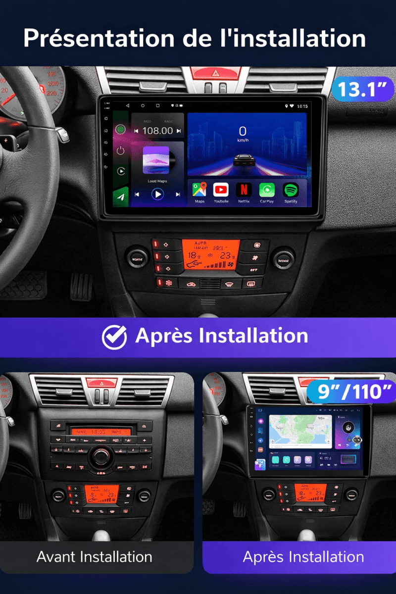 TOPTAKTILFiat STILO| 2002 - 2010 | Android 15 Autoradio | Apple CarPlay | Android Auto