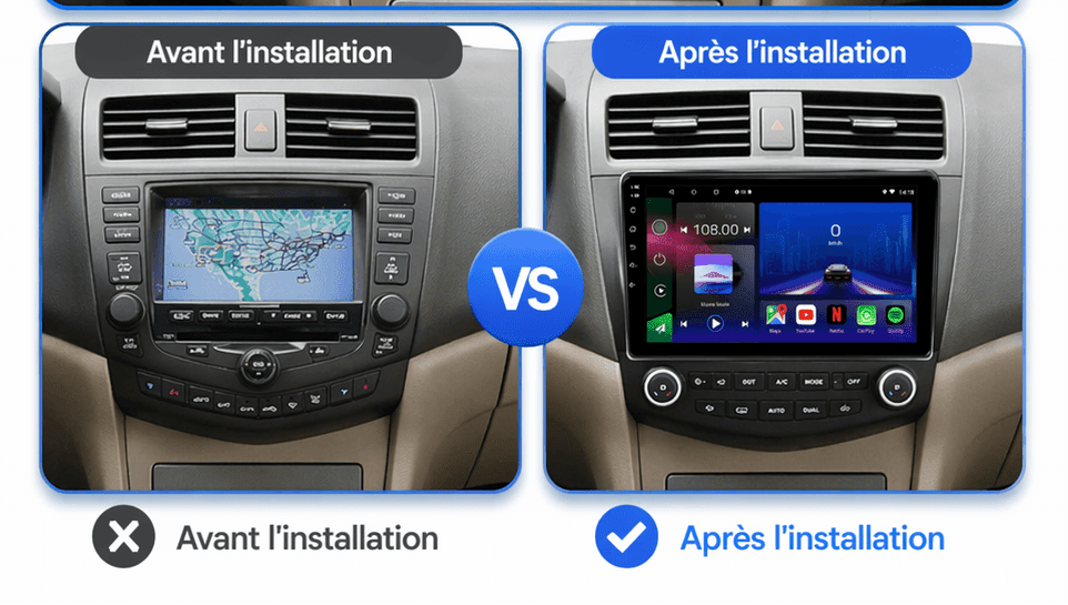 TOPTAKTILHonda Accord 7 |2003 - 2007| Autoradio Android 15 | CarPlay | Android Auto