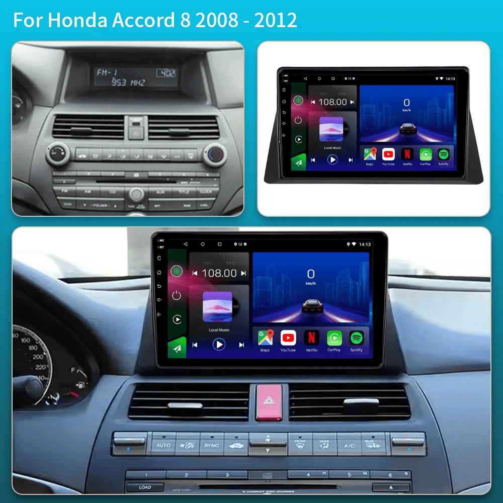 TOPTAKTILHonda accord 8 | 2008 - 2012 | Autoradio Android 15 | CarPlay |Android Auto