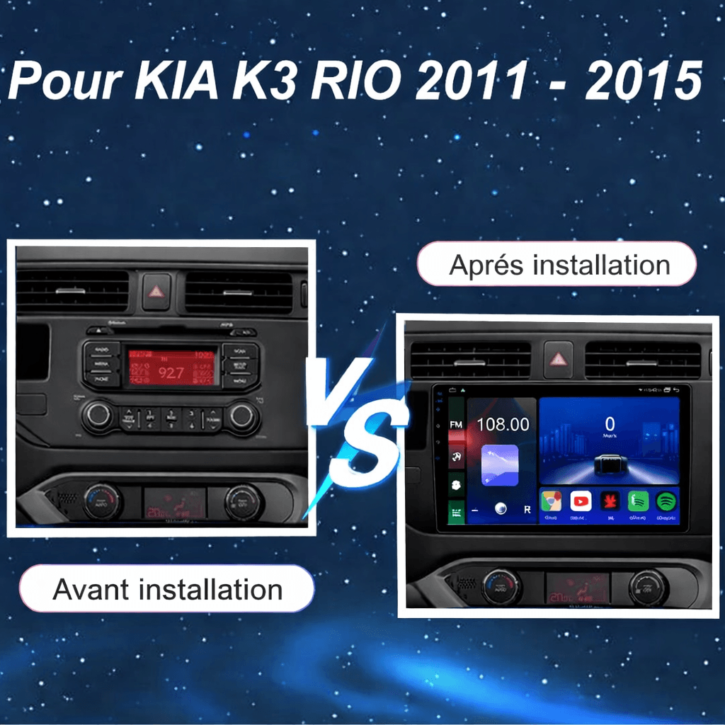 TOPTAKTILKIA RIO 2012 - 2014 | Android 15 Autoradio | Apple CarPlay | Android Auto