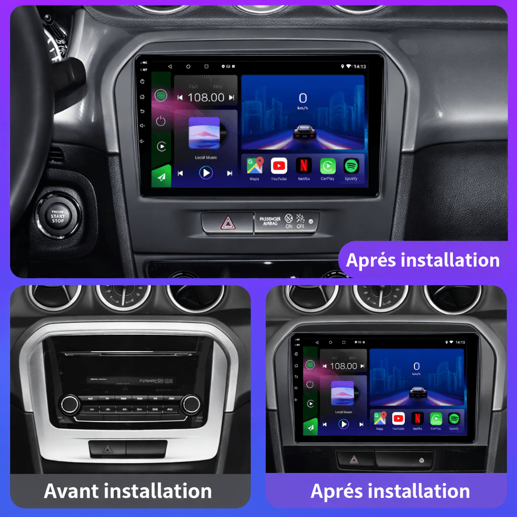 TOPTAKTILSuzuki Vitara | 2015 - 2019 | Android 15 Autoradio | Apple CarPlay | Android Auto